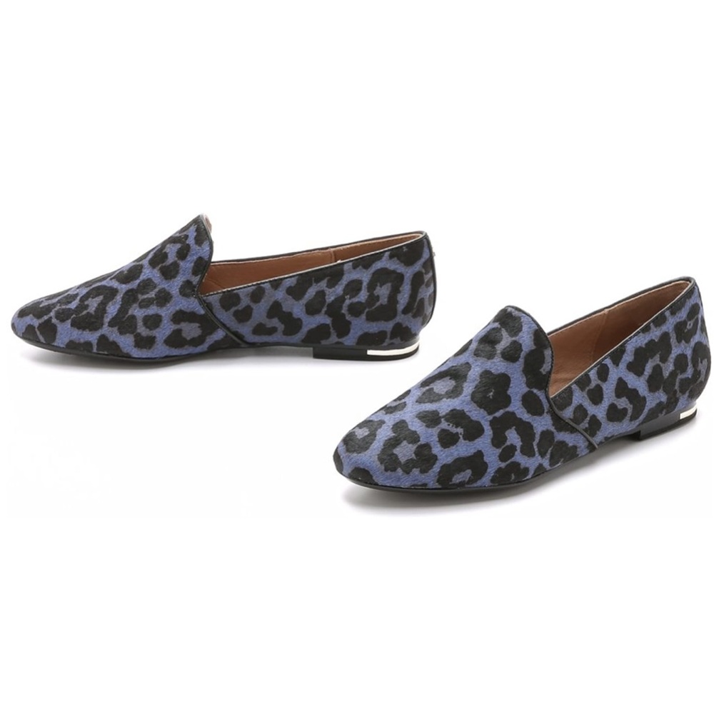 🆕 Yosi Samra Blue Velvet Jaguar Preslie Loafers